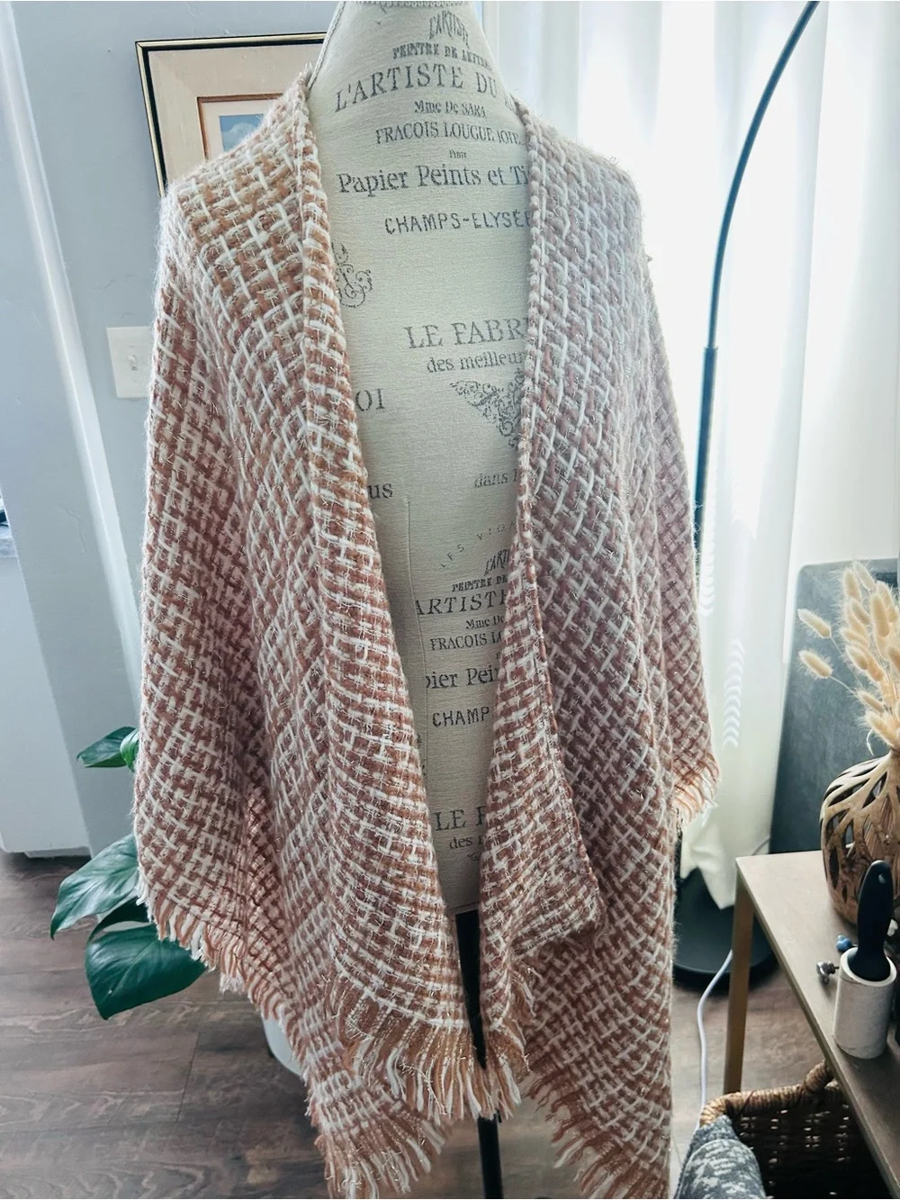 Juicy Couture Tweed Poncho Wrap